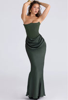 Slim Tube Top Long Dress Sexy Fashion Bandeau Backless Party Evening Dresses For Women Clothing